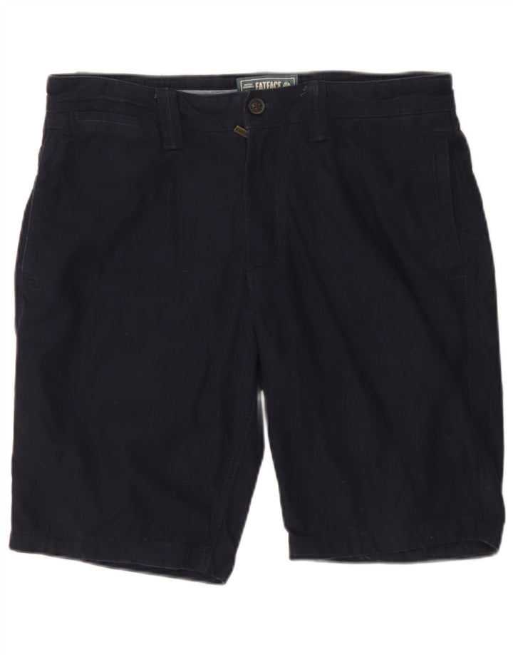 Fat Face Herre Chino Shorts W34 Large Navy Blue Bomuld