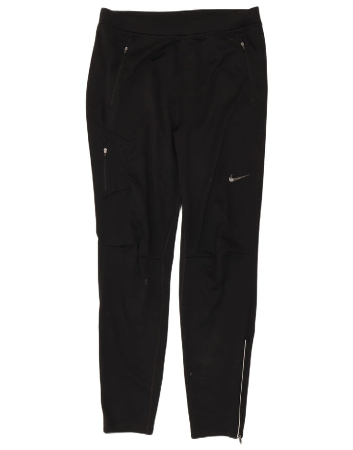 Nike træningsdragtsbukser til kvinder UK 14 Stor sort polyester