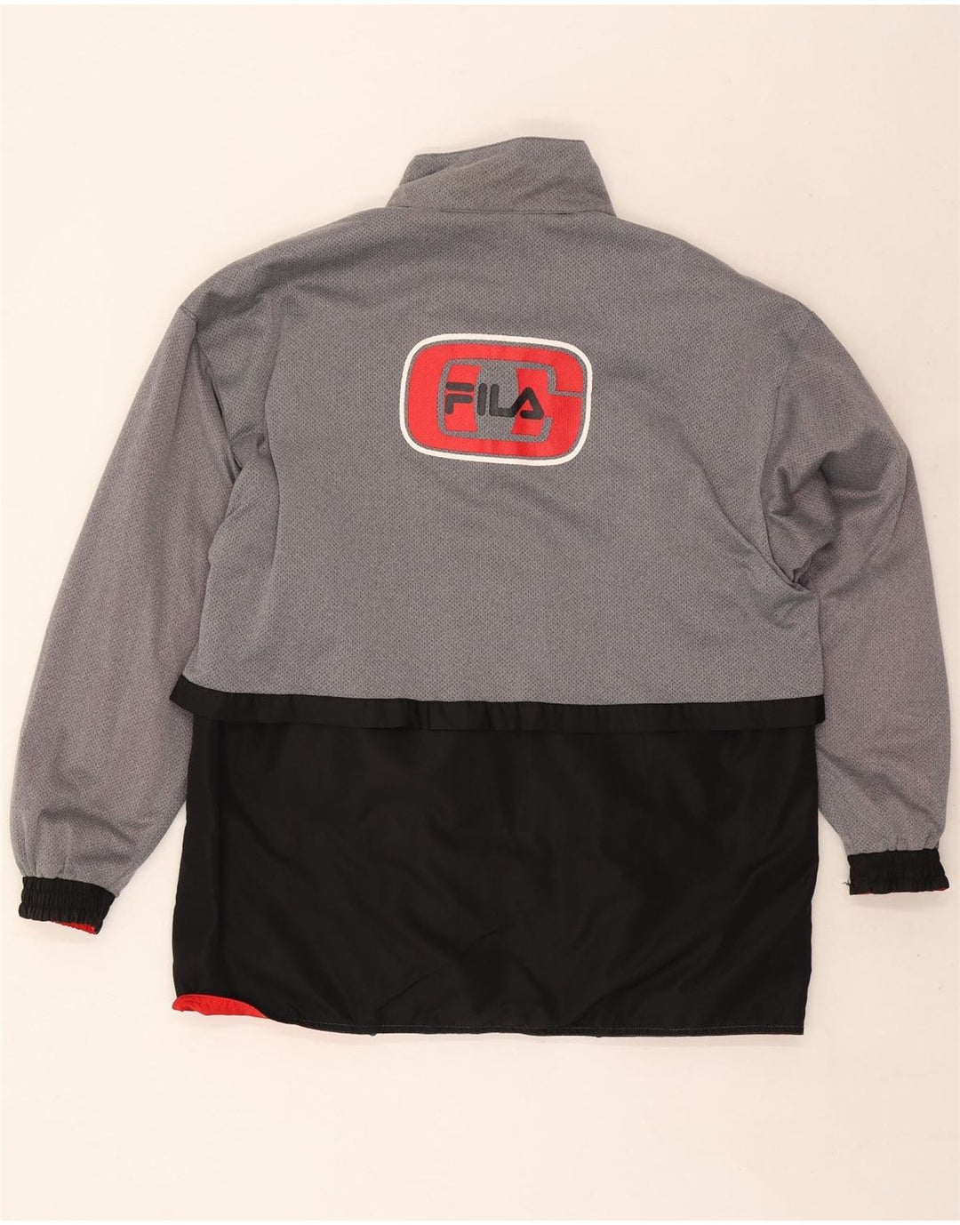 Fila Herre grafisk vendbar træningsdragt Topjakke Medium Rød Colourblock
