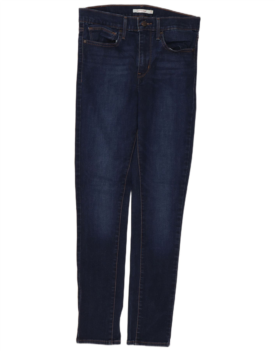 LEVI'S Dame Slankende Skinny Jeans W30 L30 Marineblå Bomuld