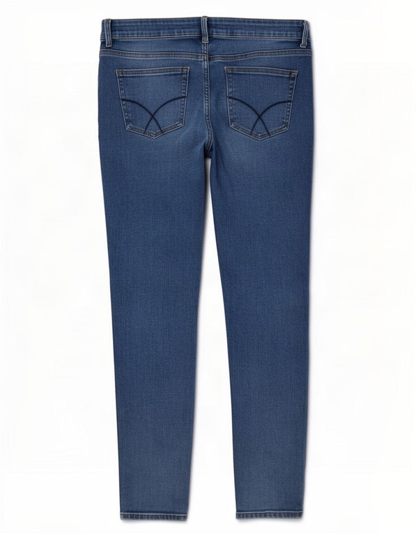 Besætningstøj Dame Slim Jeans UK 14 Large W34 L28 Blue Cotton