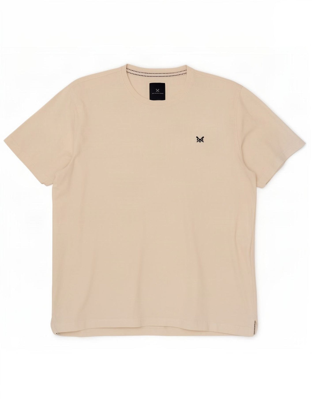 Crew Clothing Herre T-Shirt Top XL Hvid Bomuld