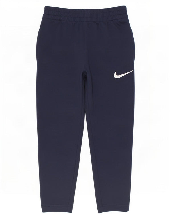 Nike Træningsdragtsbukser til drenge 4-5 år Small Navy Blue Colourblock