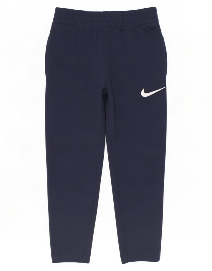 Nike Træningsdragtsbukser til drenge 4-5 år Small Navy Blue Colourblock