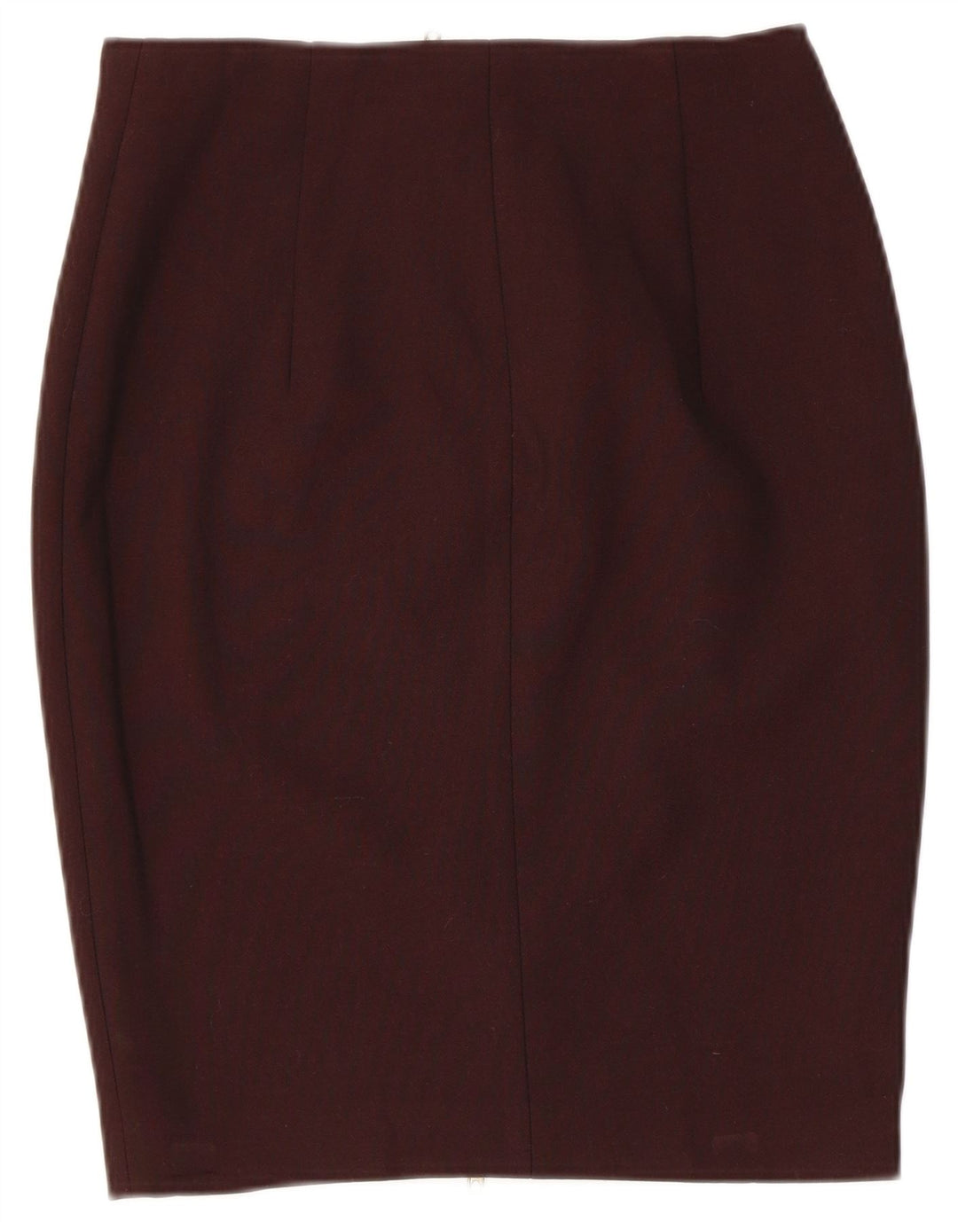 Zara Pencil Nederdel Medium W28 Maroon Viscose til kvinder