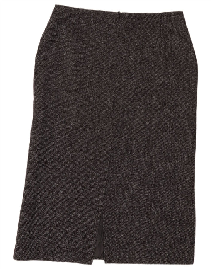 Marks & Spencer Midi lige nederdel til kvinder UK 14 Large W32 Grå