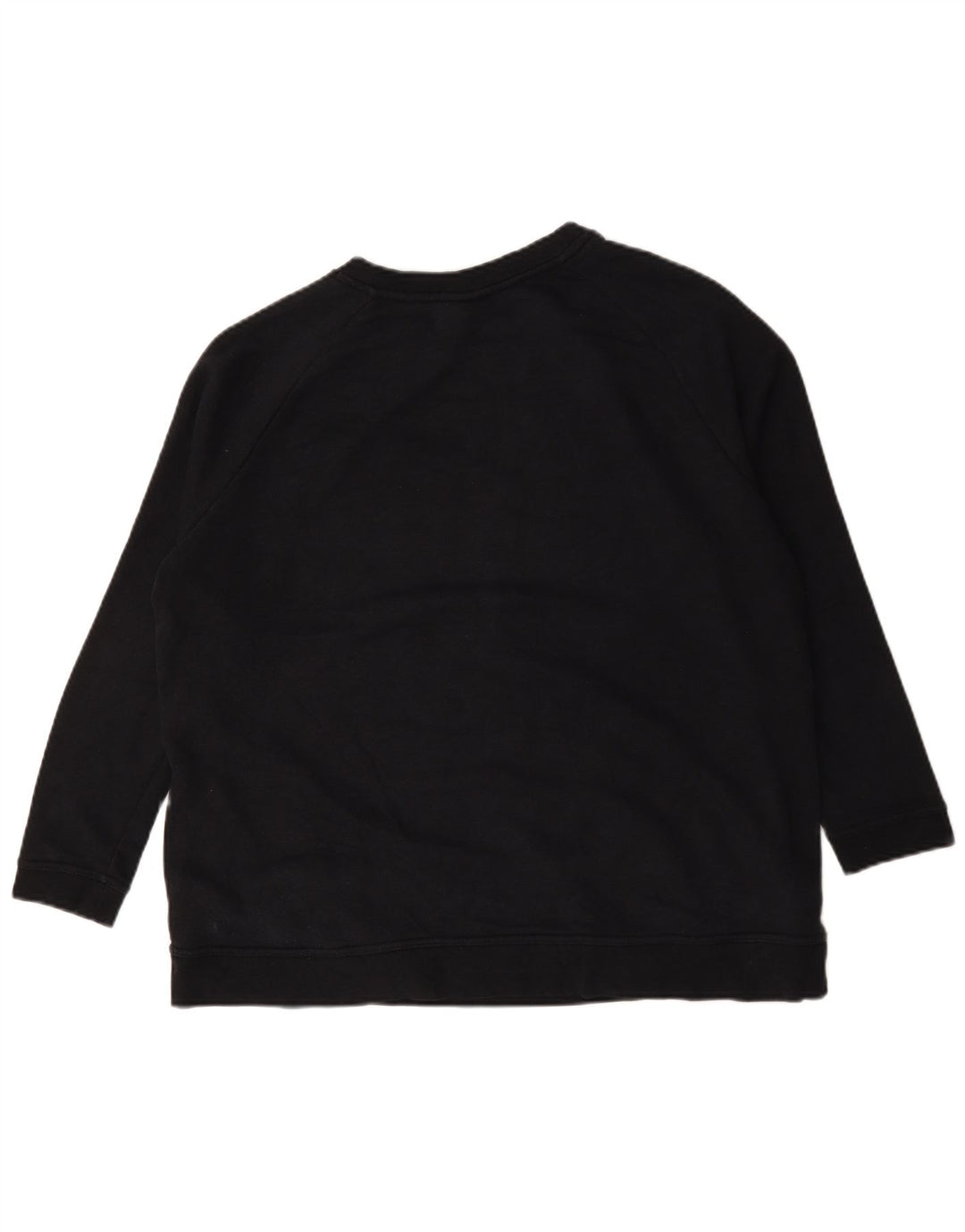 Nike Dame Grafisk Oversized Sweatshirt Jumper UK 18 XL Sort Bomuld
