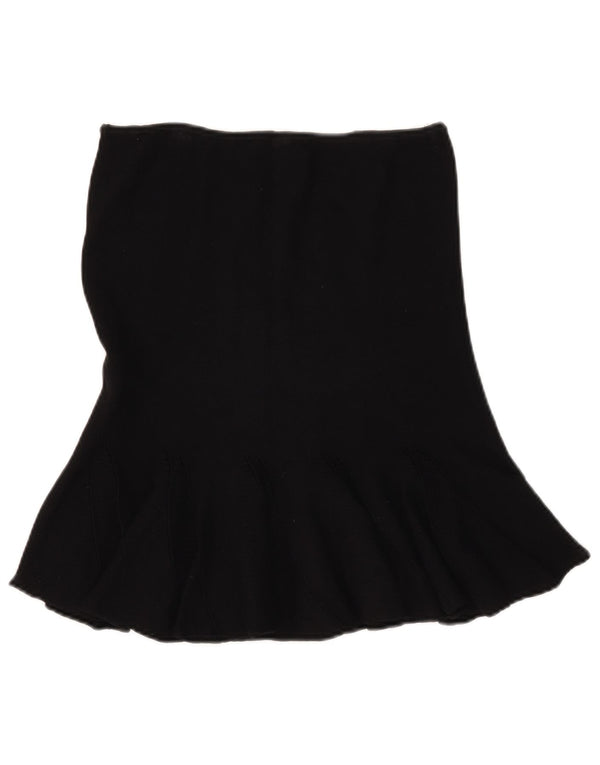 Simona Barbieri Twin-Set strikket trompetnederdel til kvinder W30 Medium Black