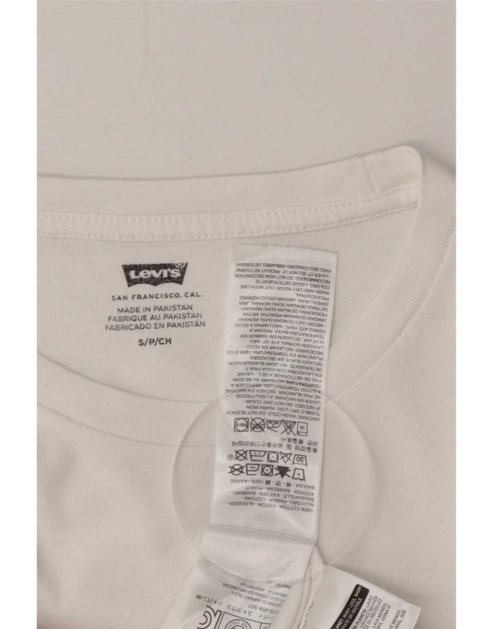 Levi's Grafisk T-shirt top til mænd Lille hvid bomuld
