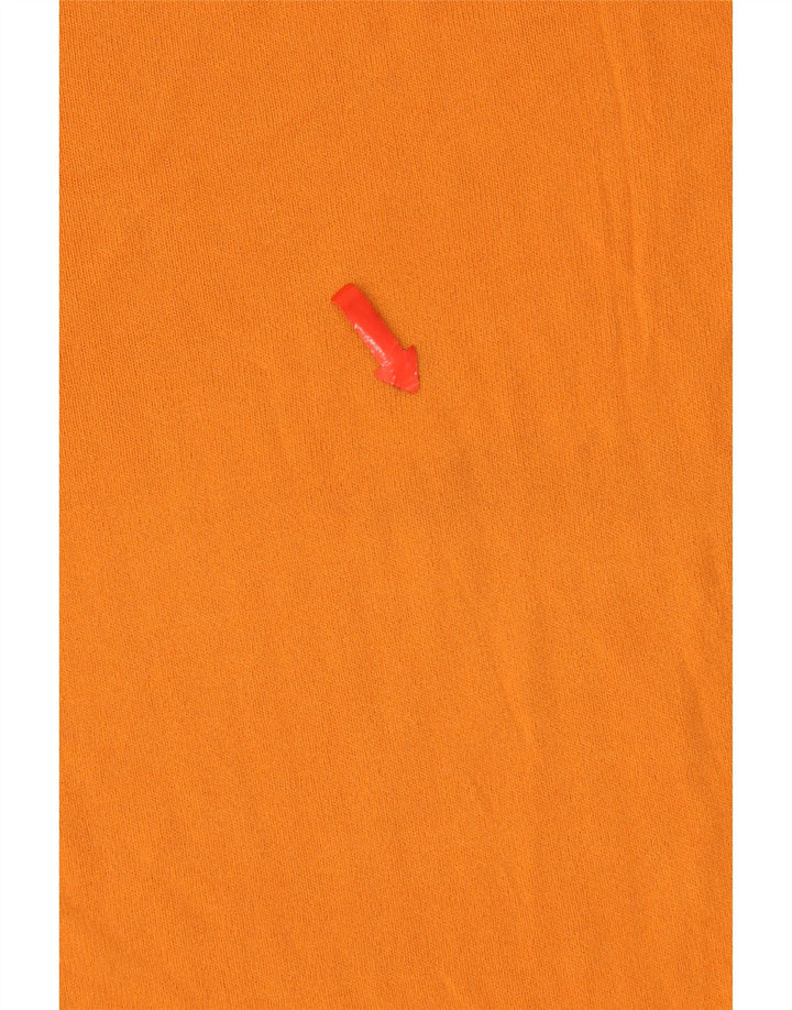 Zara T-Shirt Top UK 12 Medium Orange