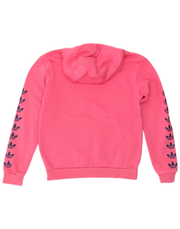 Adidas Grafisk hættetrøje til piger 11-12 år Pink Bomuld