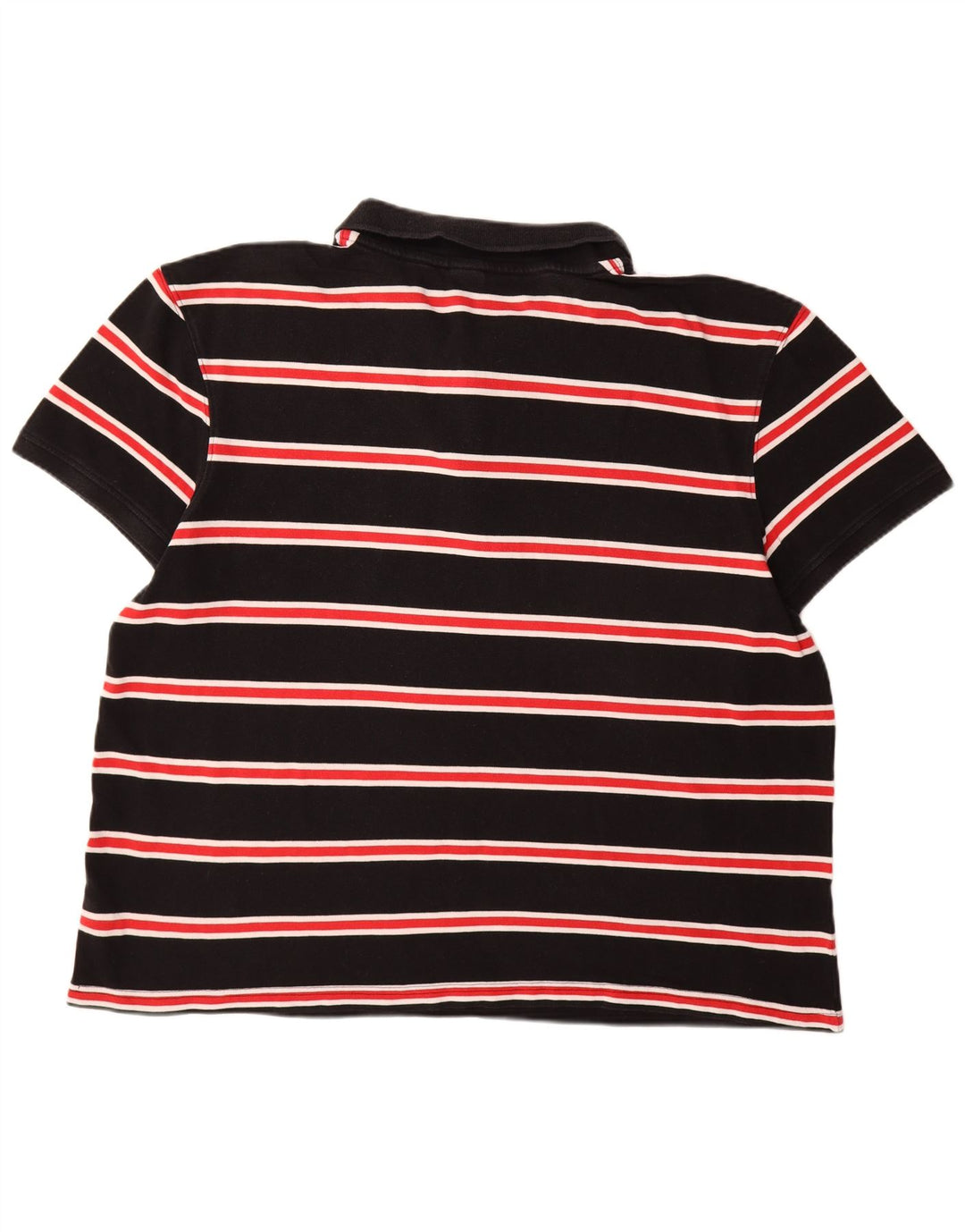 Kænguruer herre polo shirt 3XL sort stribet bomuld