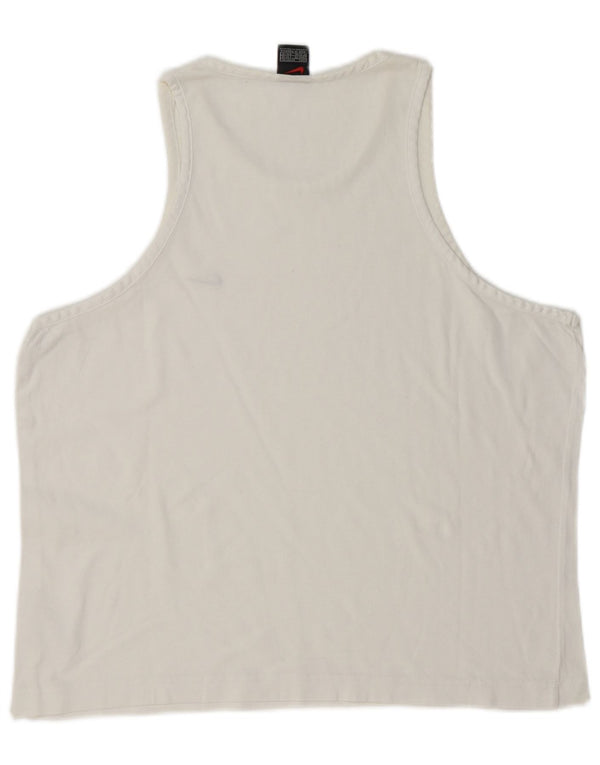 Nike Mens Vest Top Large White Cotton