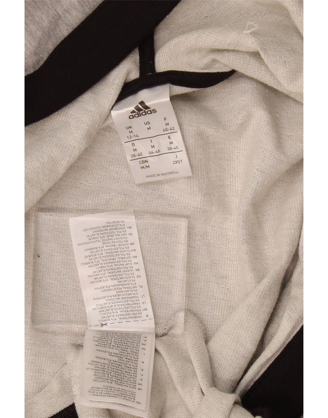 ADIDAS hættetrøje til kvinder UK 12/14 Medium Grey Colourblock