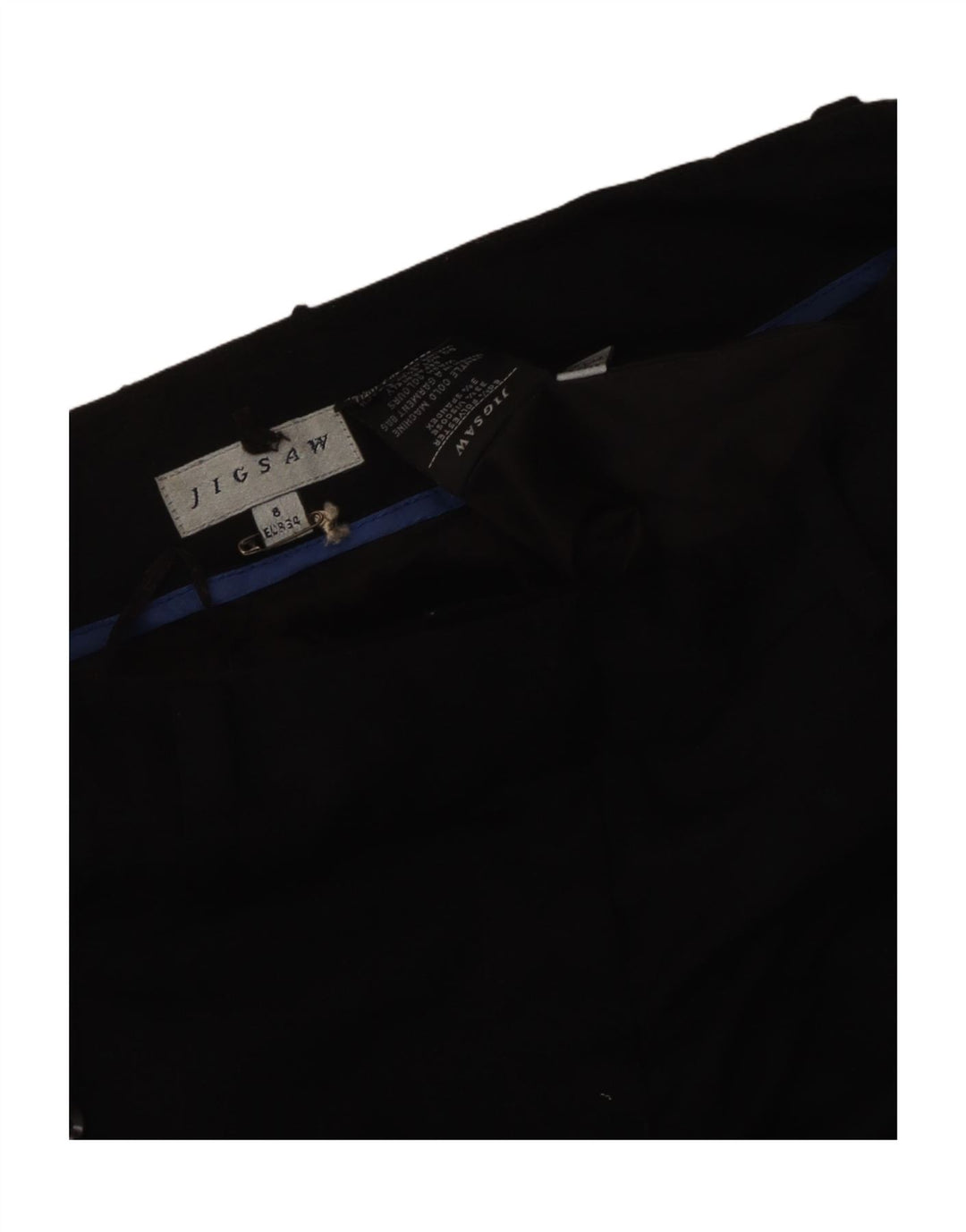 Jigsaw Dame Bootcut Chino Bukser UK 8 Small W30 L31 Black Polyester
