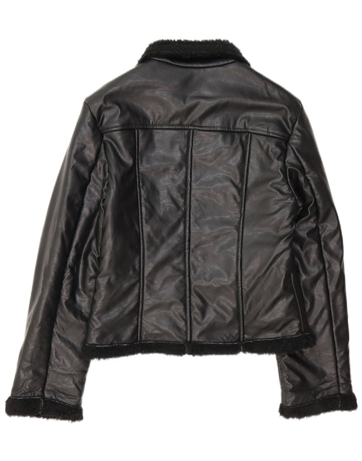 REDS Dame Shearling Jacket UK 12 Medium Black