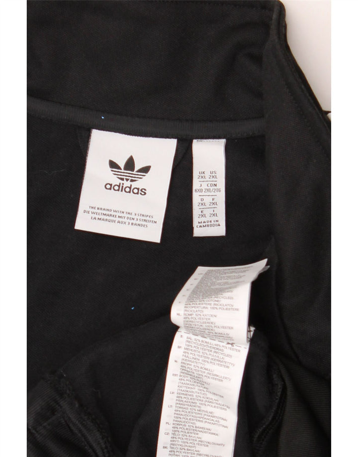 ADIDAS Grafisk træningsdragt til mænd Topjakke 2XL Sort Colourblock Polyester