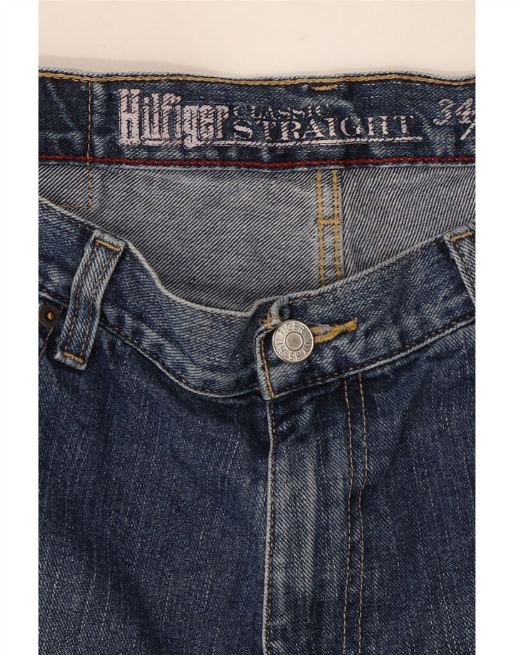 TOMMY HILFIGER Mens Classic Straight Jeans W34 L29 Blue Cotton Vintage Tommy Hilfiger and Second-Hand Tommy Hilfiger from Messina Hembry 