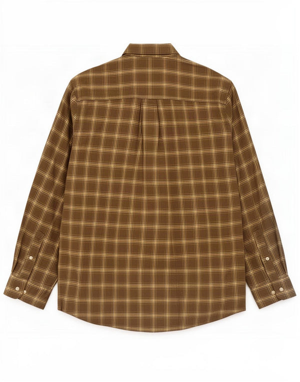 Timberland Herre Flanelskjorte XL Khaki Ternet Bomuld