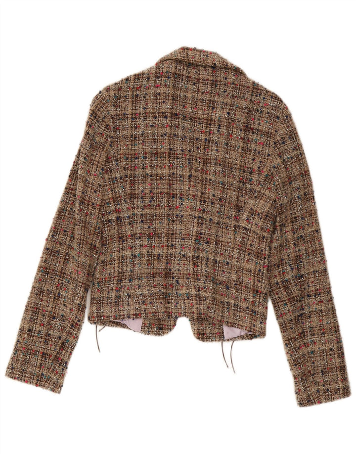 Max & Co. Dame blazerjakke UK 10 Small Beige Flecked Wool