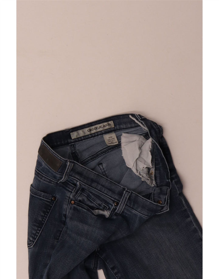 DKNY Dame Slim Jeans US 6 Medium W30 L30 Blå Bomuld