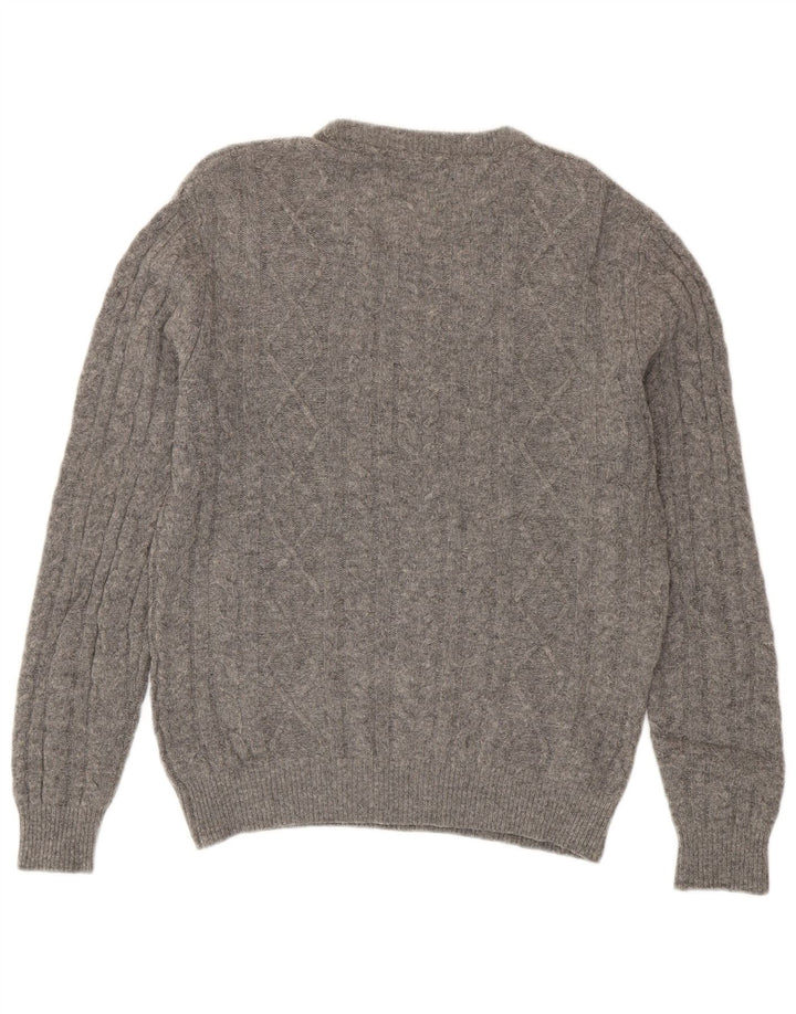 Jack Wills Herre Crew Neck Jumper Sweater Lille Grå Merinould