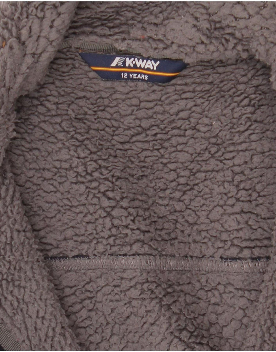 K-Way Boys Sherpa Fleecejakke 11-12 År Marineblå Polyester
