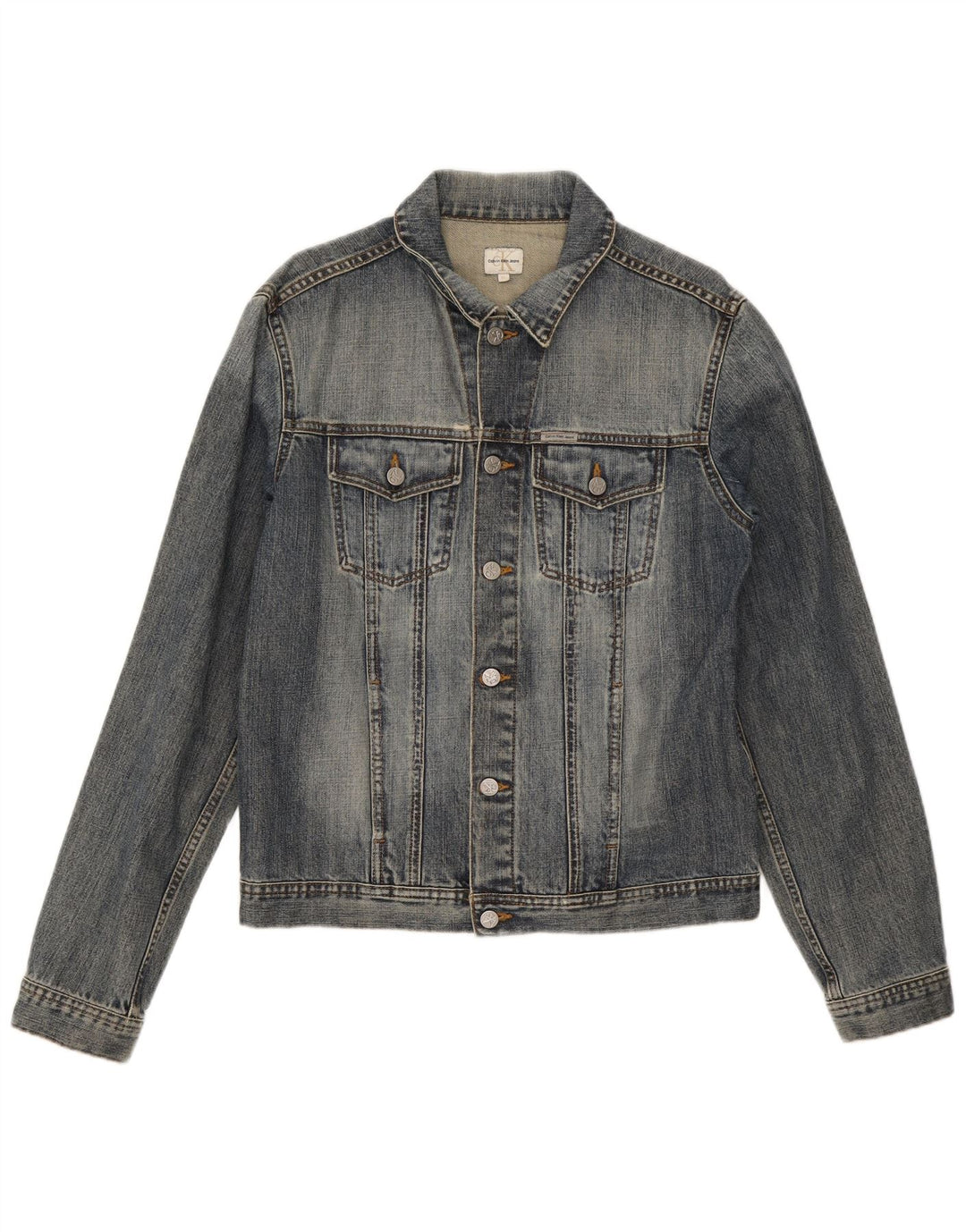 Calvin Klein Herre denimjakke UK 42 XL Blå Bomuld
