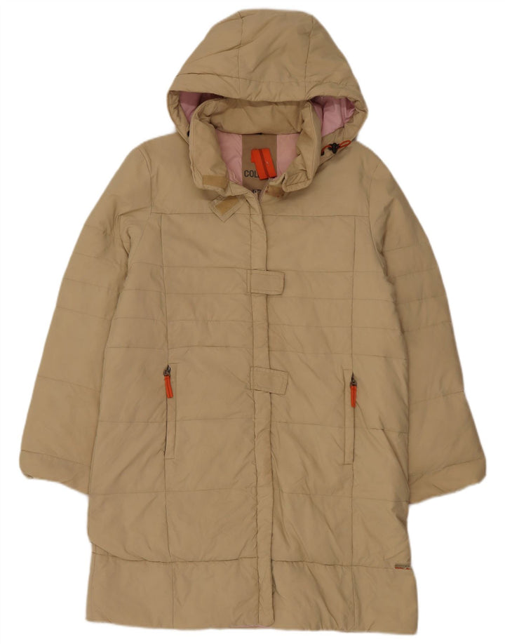 Colmar Polstret hættejakke til kvinder IT 44 Medium Beige Polyester