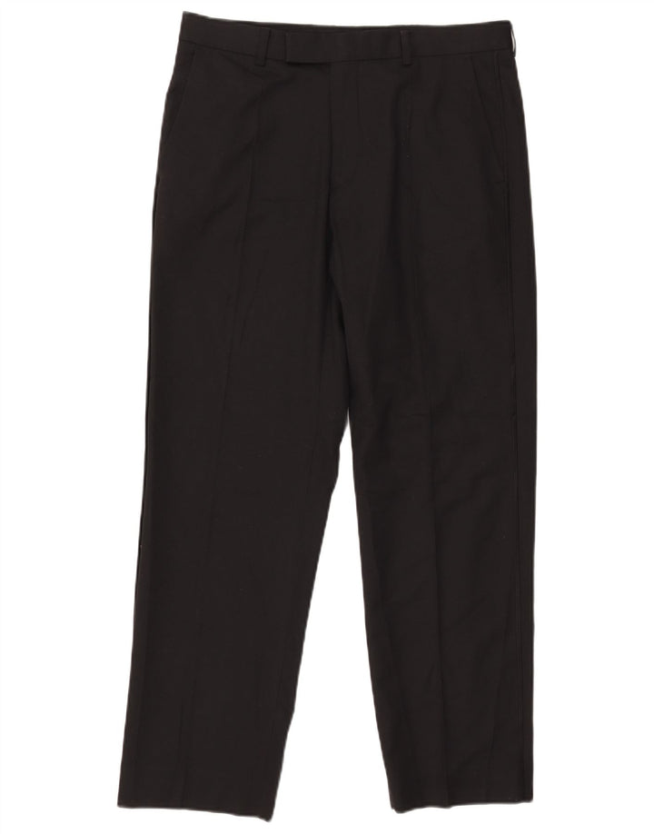 Marks & Spencer Herre Autograph Straight Suit Bukser W32 L29 Sort