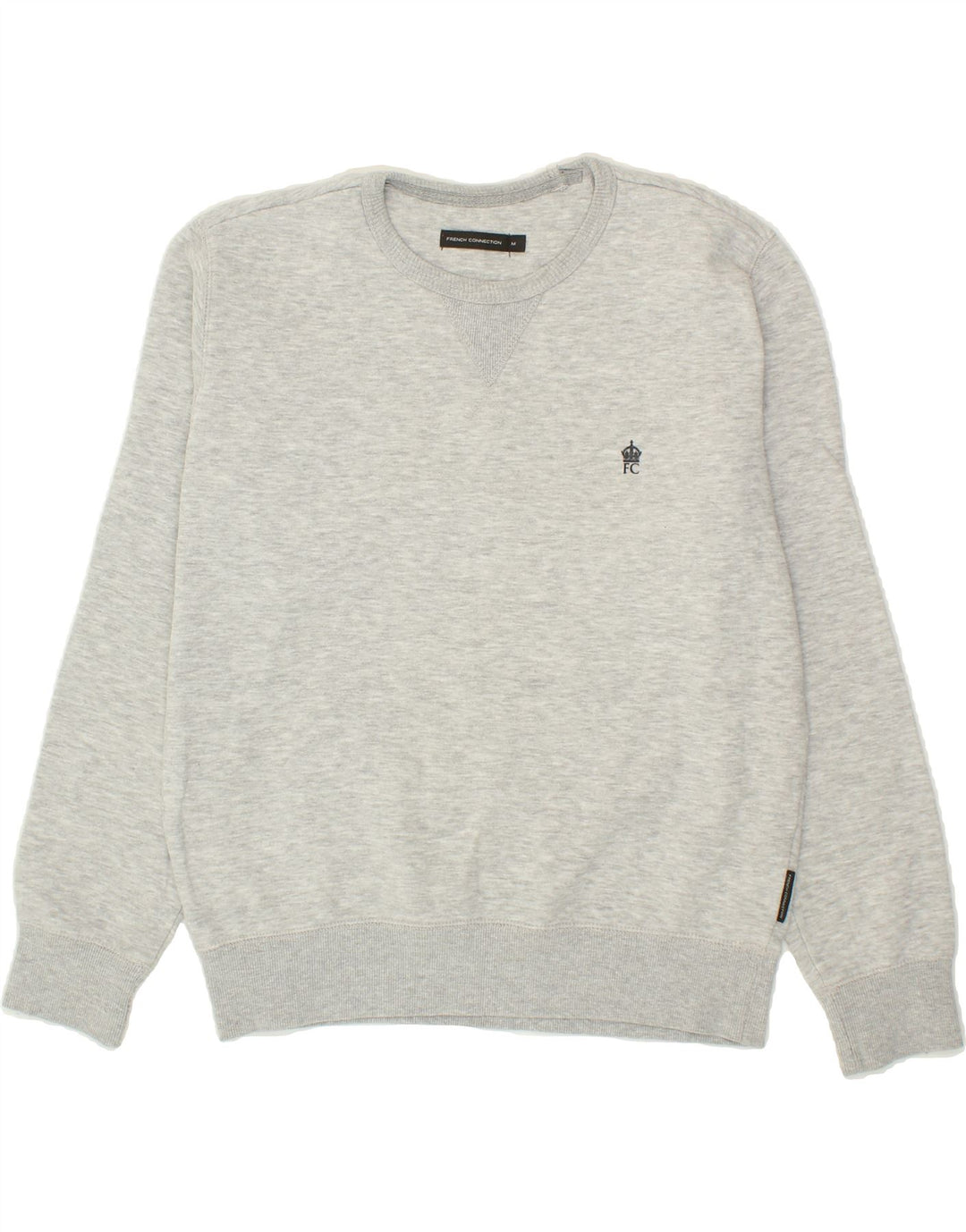 FRENCH CONNECTION Mens Sweatshirt Jumper Medium Grey Cotton Vintage French Connection and Second-Hand French Connection from Messina Hembry 