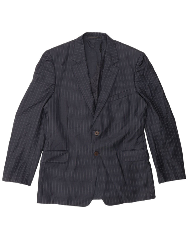 Paul Smith Herre 2-knaps blazerjakke UK 42 XL Marineblå nålestribet uld