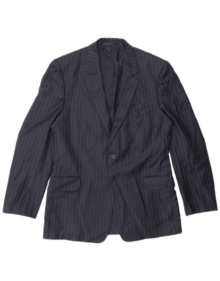 Paul Smith Herre 2-knaps blazerjakke UK 42 XL Marineblå nålestribet uld