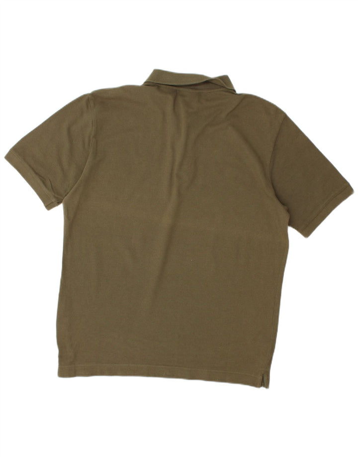 FILA Mens Polo Shirt Medium Khaki Cotton