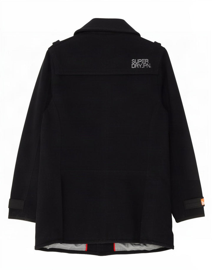 Superdry Military Overcoat til kvinder UK 12 Mellem marineblå uld