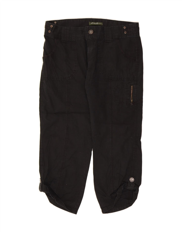 EDDIE BAUER Womens Straight Capri Trousers US 6 Medium W30 L23 Black Vintage Eddie Bauer and Second-Hand Eddie Bauer from Messina Hembry 