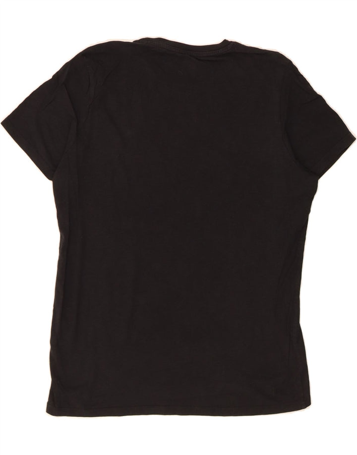 JACK & JONES Mens Graphic T-Shirt Top Large Black Cotton Vintage Jack & Jones and Second-Hand Jack & Jones from Messina Hembry 