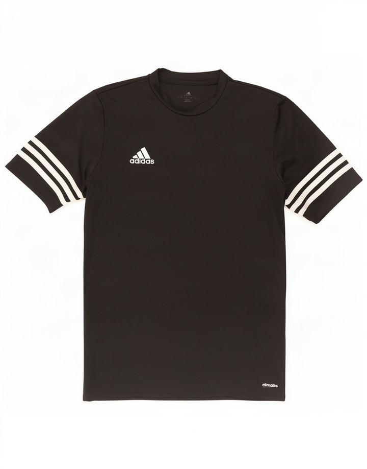 Adidas Herre Climalite T-Shirt Top Lille Sort Polyester