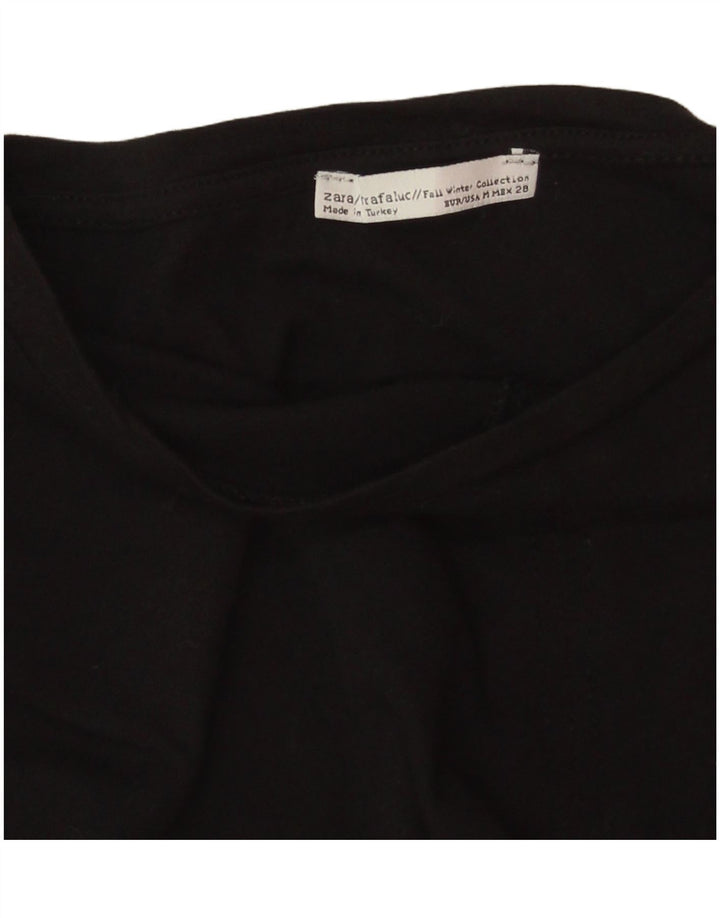 ZARA T-shirtkjole til kvinder UK 14 Medium Sort