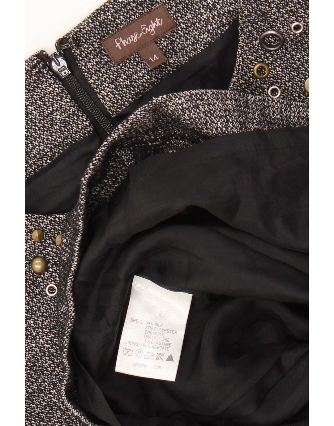 Phase Eight Womens Shift Dress UK 14 Medium Grey Silke