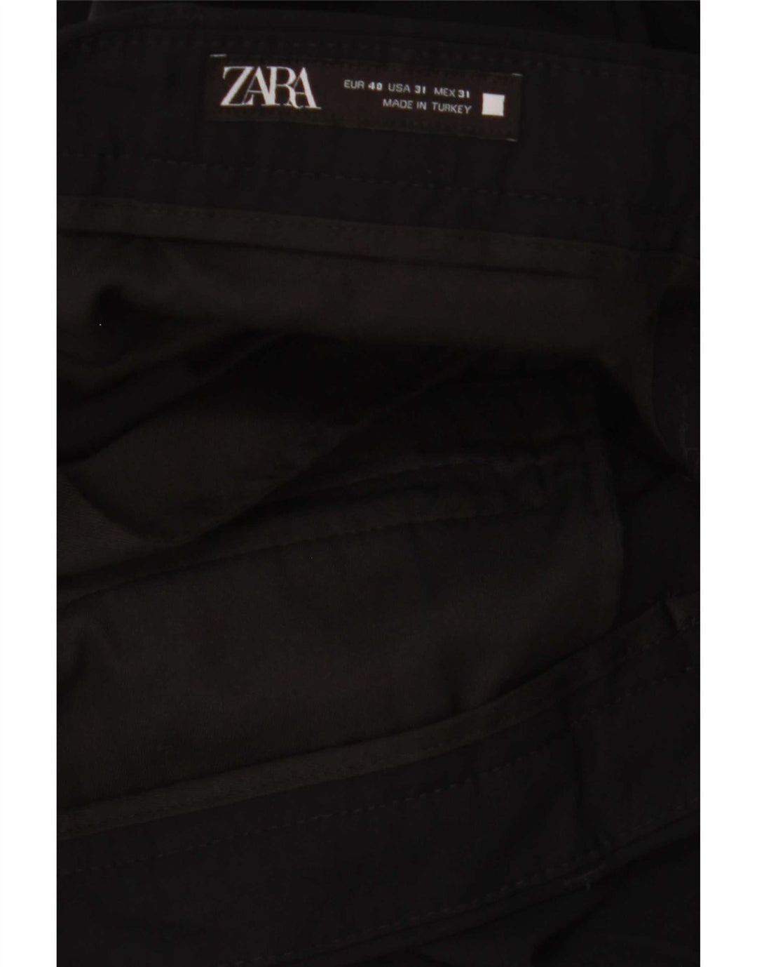 Zara Herre Slim Chino Bukser EU 40 Medium W31 L29 Sort