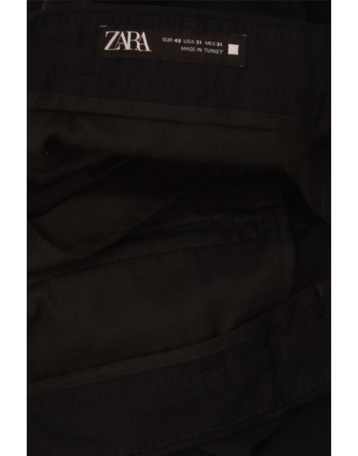 Zara Herre Slim Chino Bukser EU 40 Medium W31 L29 Sort