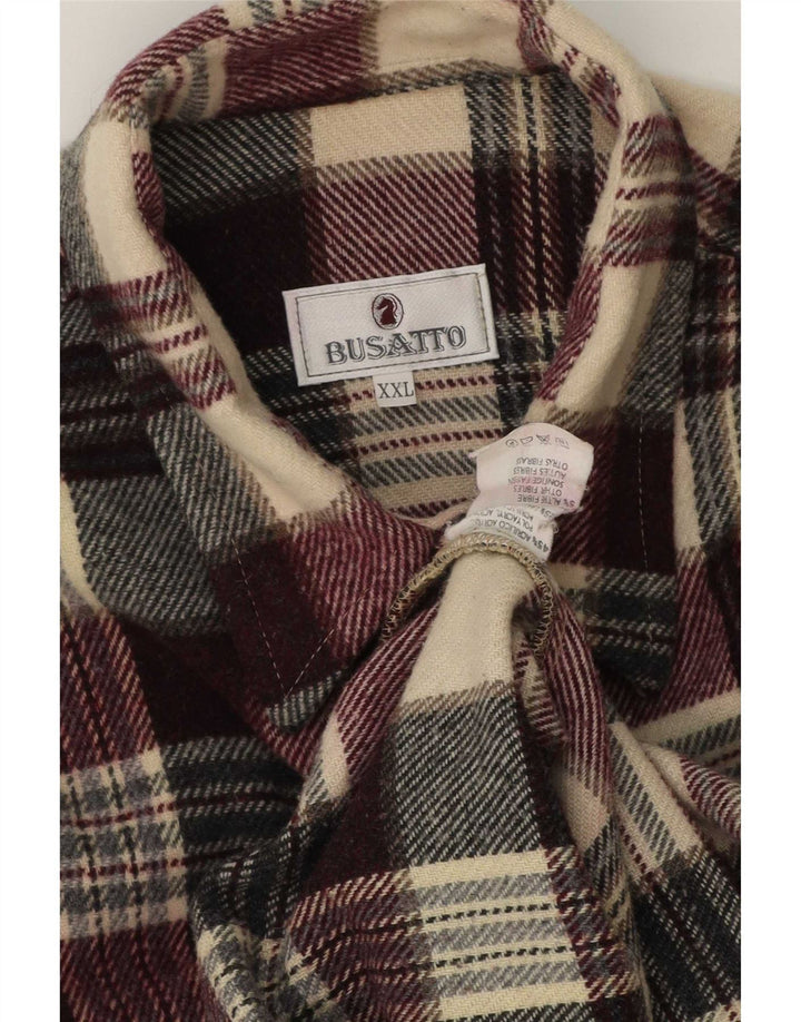 Vintage herre flannel skjorte 2XL flerfarvet ternet akryl
