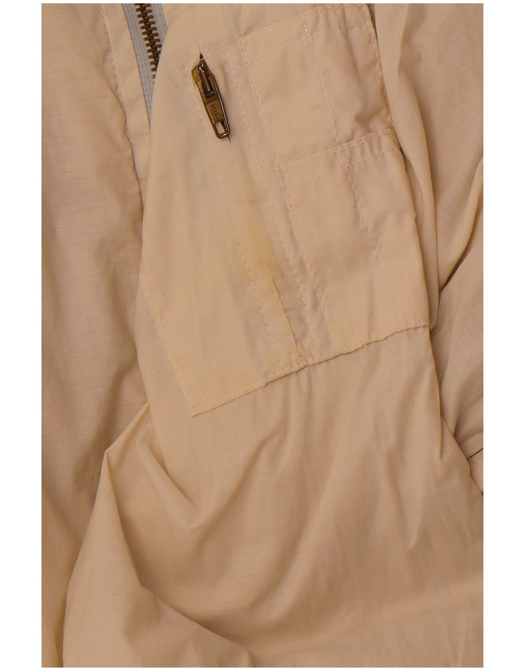 QUARRY Herre grafisk vendbar jakke UK 42 XL Off White Bomuld