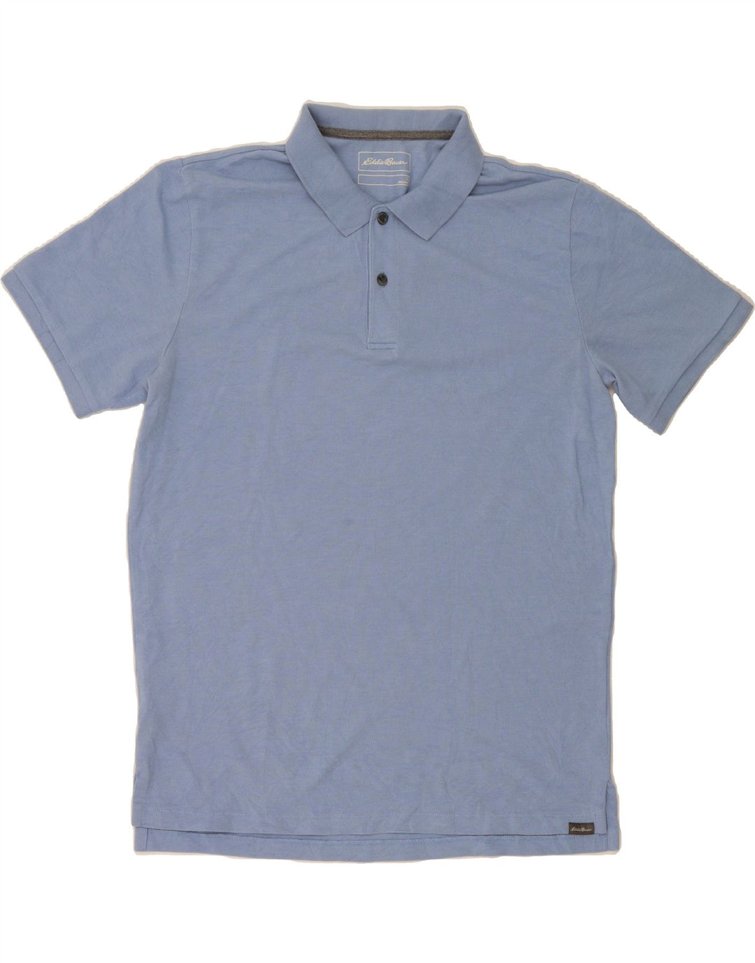 EDDIE BAUER Mens Polo Shirt Large Blue Cotton Vintage Eddie Bauer and Second-Hand Eddie Bauer from Messina Hembry 