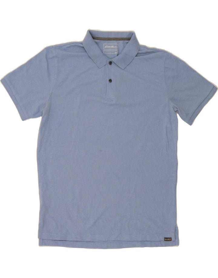 EDDIE BAUER Mens Polo Shirt Large Blue Cotton Vintage Eddie Bauer and Second-Hand Eddie Bauer from Messina Hembry 