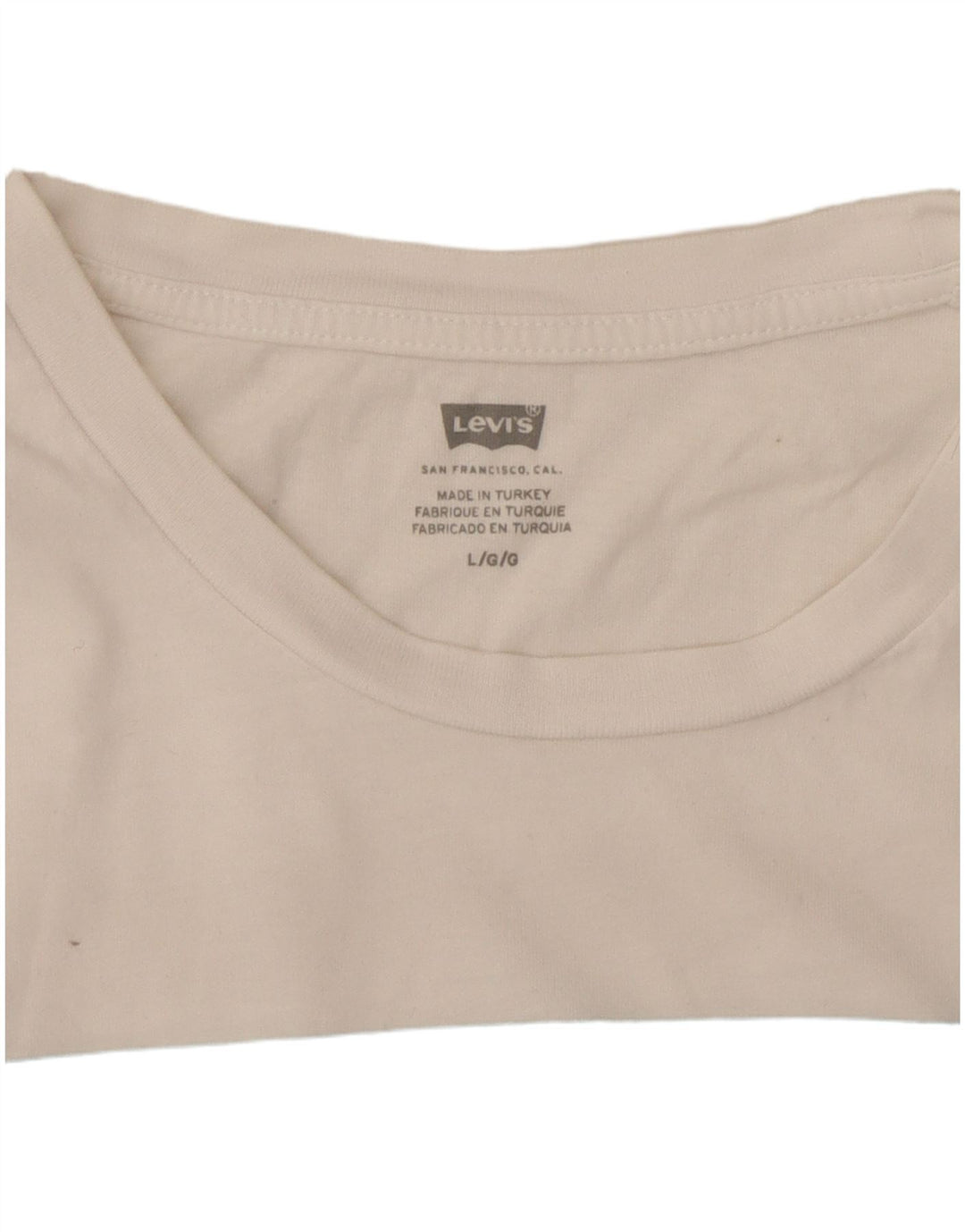 LEVI'S Grafisk T-Shirt Top til kvinder DK 16 Stor Hvid