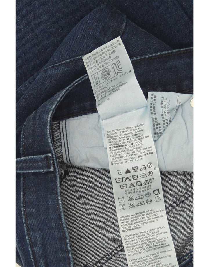 Levi's Lige jeans med lav talje til kvinder W29 L32 blå bomuld