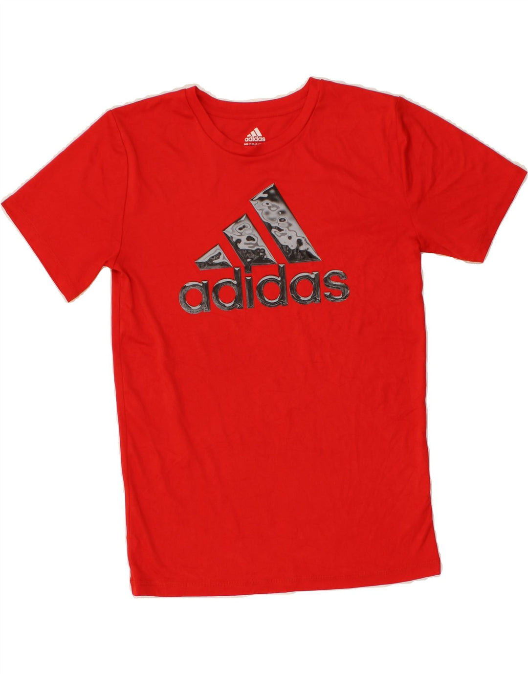 ADIDAS Boys Graphic T-Shirt Top 10-11 Years Medium  Red Polyester Vintage Adidas and Second-Hand Adidas from Messina Hembry 