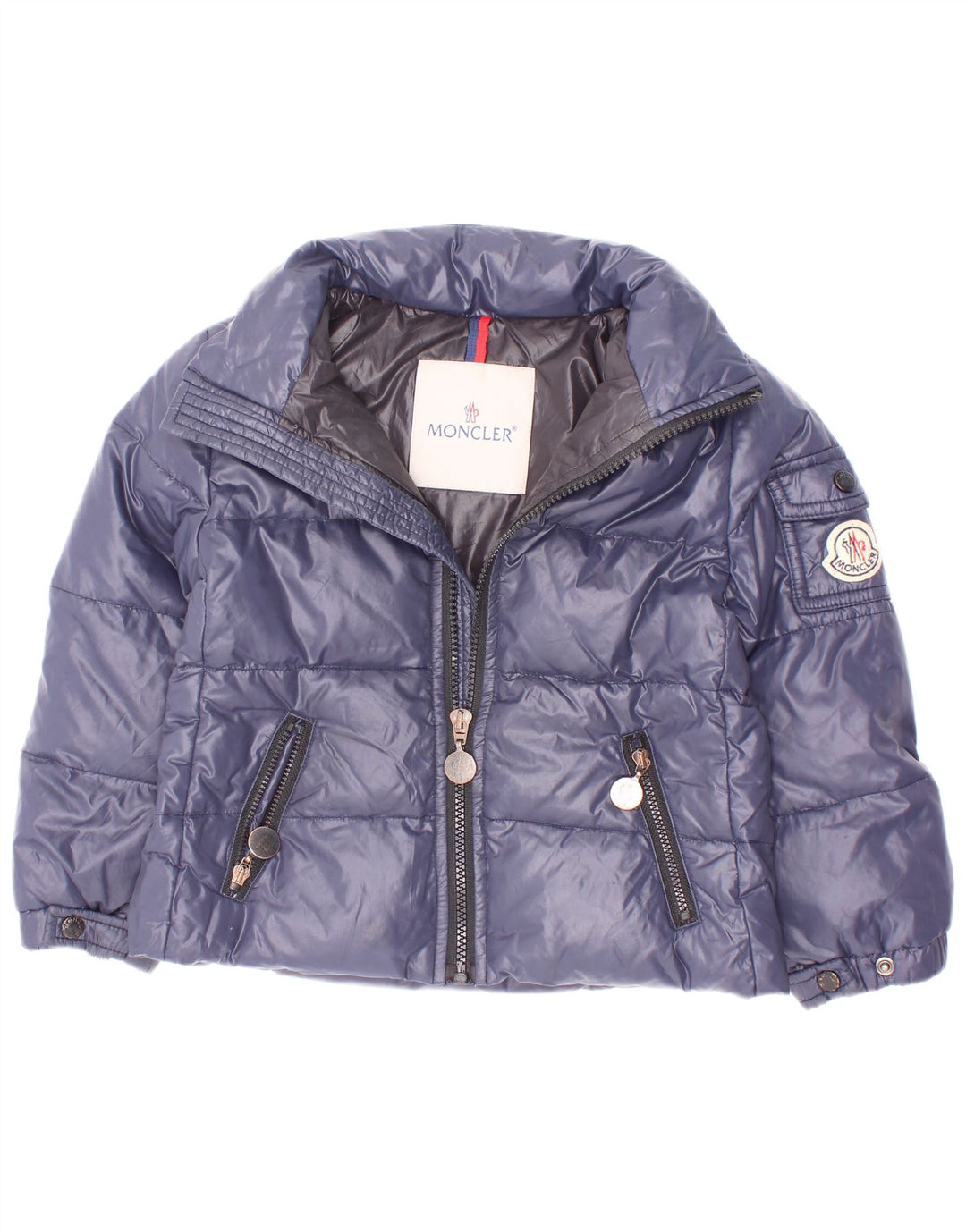 Moncler Baby Boys polstret jakke 18-24 måneder marineblå polyamid